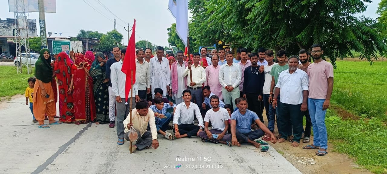 जोरपुरा सुन्दरियावास से रवाना हुआ रामदेवरा के लिए पैदल यात्रियों का जत्था