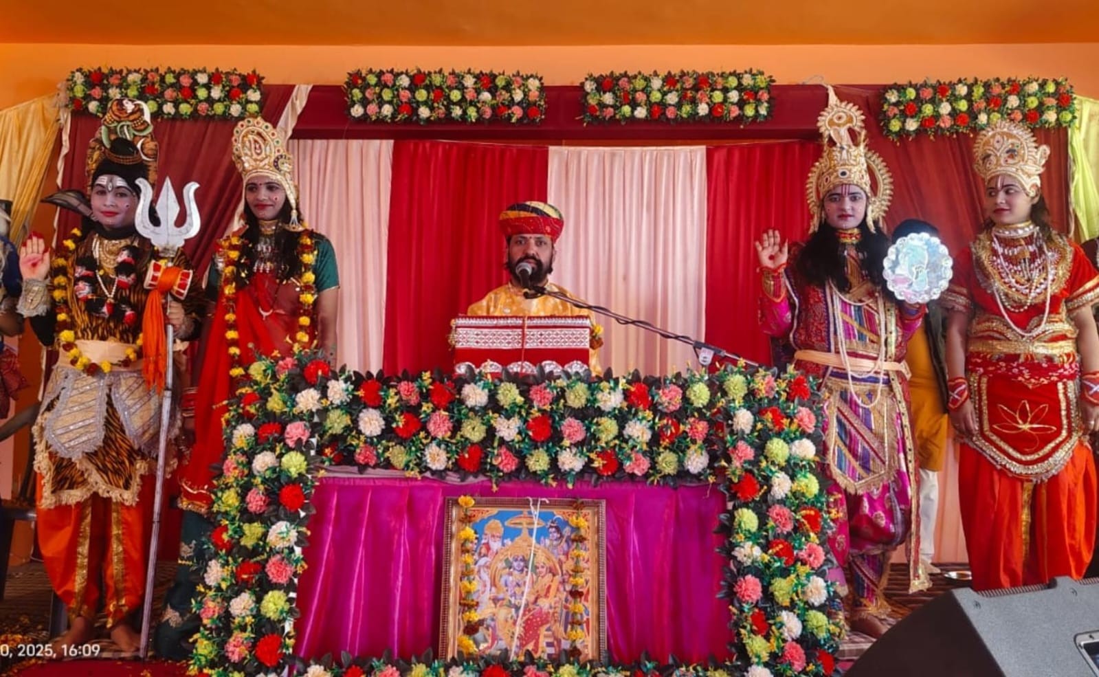 श्री काबरिया बालाजी महाराज मंदिर में भागवत कथा का दूसरा दिन, विभिन्न प्रसंगों ने किया भावविभोर